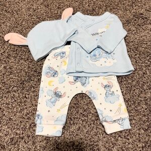Disney Baby Blue and White Stitch Outfit